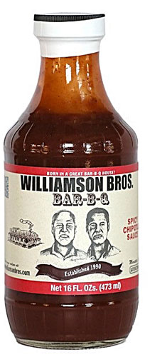 Williamson Bros Bar-B-Q Sauce Gluten Free Spicy Chipotle -- 16 fl oz