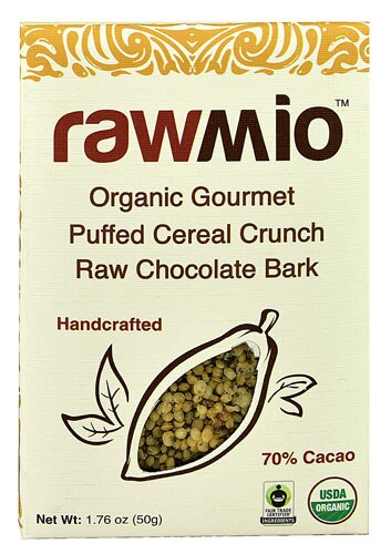 Windy City Organics Rawmio™ Organic Gourmet Raw Chocolate Bark Puffed Cereal Crunch -- 1.76 oz