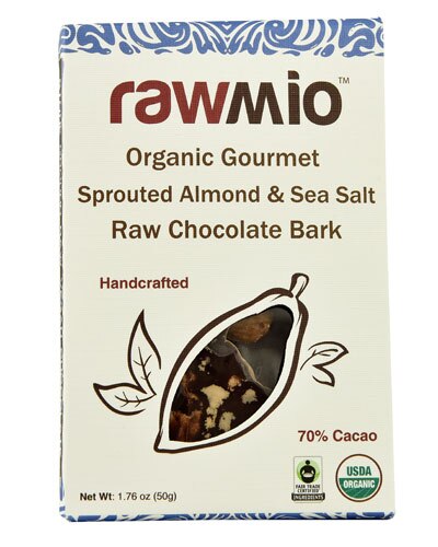 Windy City Organics Rawmio™ Organic Gourmet Raw Chocolate Bark Sprouted Almond &amp; Sea Salt -- 1.76 oz