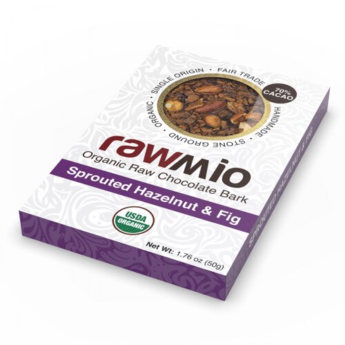 Windy City Organics Rawmio™ Organic Gourmet Raw Chocolate Bark Sprouted Hazelnut &amp; Fig -- 1.76 oz