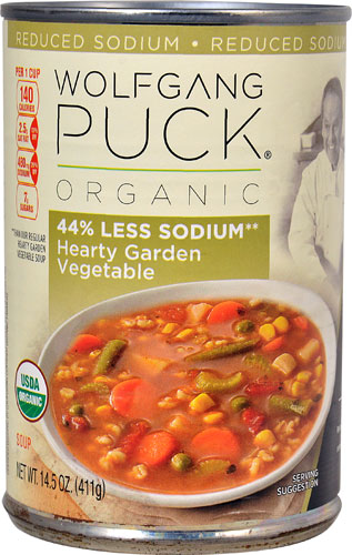 Wolfgang Puck Organic Soup Reduced Sodium Hearty Garden Vegetable -- 14.4 oz