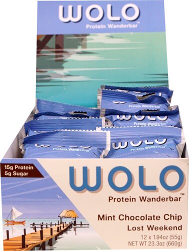 Wolo Protein Wanderbar™ Gluten Free Mint Chocolate Chip Lost Weekend -- 12 Bars