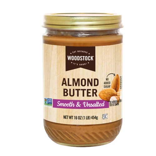 Woodstock Non-GMO Kosher Almond Butter Smooth Lightly Toasted