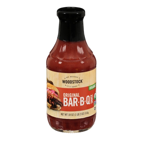 Woodstock Non-GMO Organic Kosher BBQ Sauce Original -- 18 oz