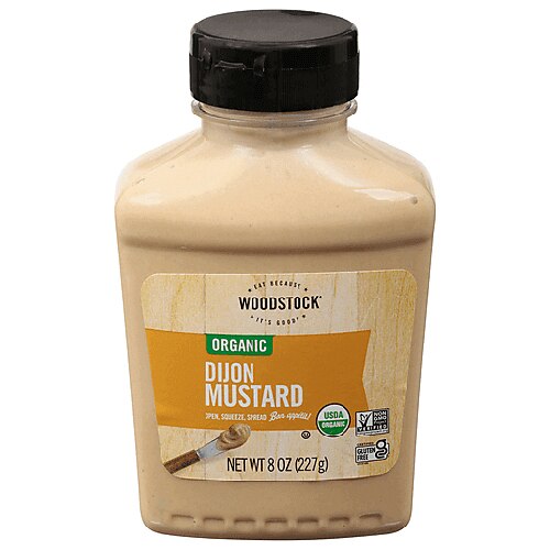 Woodstock Non-GMO Organic Kosher Dijon Mustard -- 8 oz