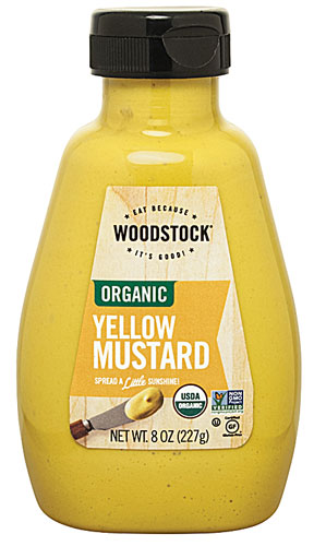 Woodstock Non-GMO Organic Kosher Yellow Mustard -- 8 oz