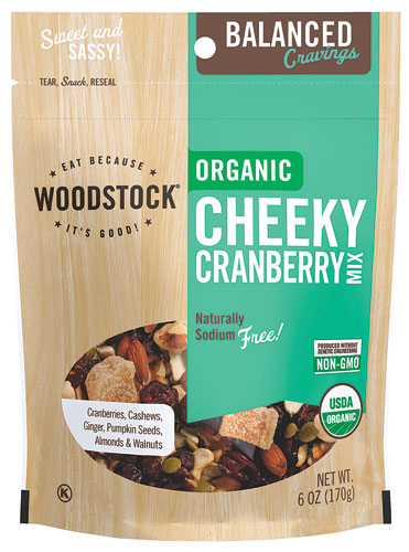Woodstock Organic Balanced Cravings Snack Mix Cheeky Cranberry -- 6 oz