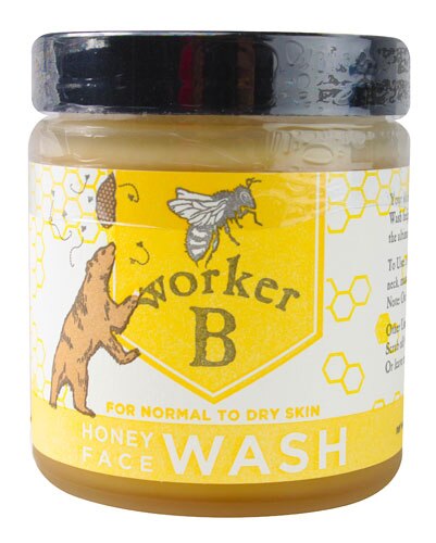 Worker B Raw Honey Face Wash for Normal to Dry Skin -- 5 oz