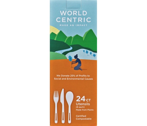World Centric Corn &amp; Talc Spoons -- 24 Pieces