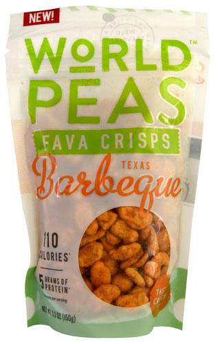 World Peas Fava Crisps Texas Barbeque -- 5.3 oz