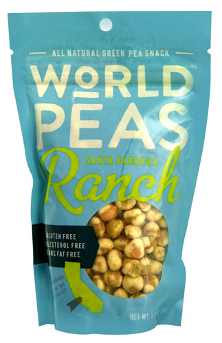 World Peas Gluten Free All Natural Green Pea Snack Santa Barbara Ranch -- 5.3 oz