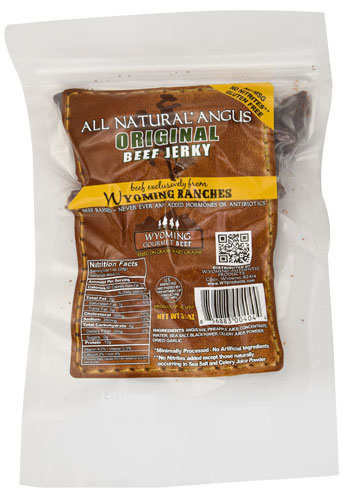 Wyoming Gourmet Beef Gluten Free Angus Beef Jerky Original -- 3.5 oz