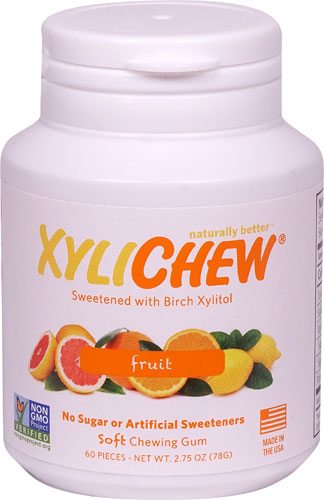 XyliChew Soft Chewing Gum Fruit -- 60 Pieces