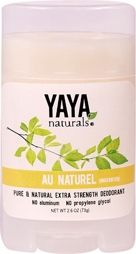 YAYA Organics Pure and Natural Deodorant Au Naturel (Unscented) -- 2.6 oz