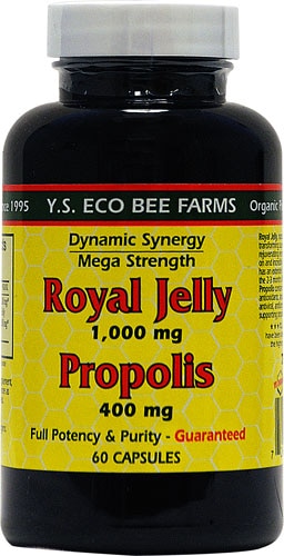 YS Eco Bee Farms Royal Jelly and Propolis -- 60 Capsules