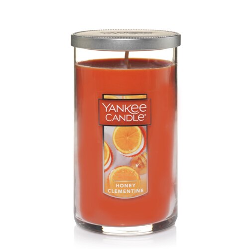 Yankee Candle Pillar Candle Honey Clementine