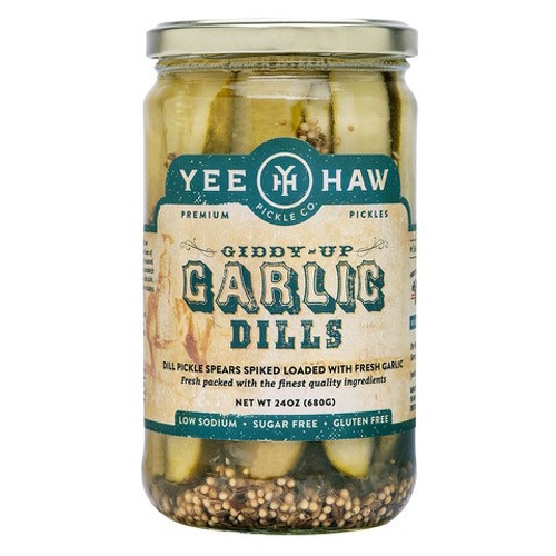 YeeHaw Pickle Co. Giddy-Up Garlic Dills Premium Pickles -- 24 oz