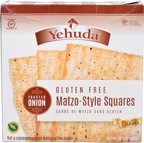 Yehuda Matzo-Style Squares Gluten Free Toasted Onion