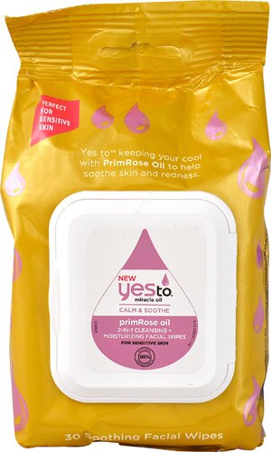 Yes To Inc Yes to® Miracle Oil 2-In-1 Primrose Oil Cleansing plus Moisturizing Facial Wipes -- 30 Nourishing Facial Wipes