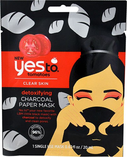 Yes To Inc Yes to® Tomatoes Detoxifying Charcoal Paper Mask -- 1 Mask