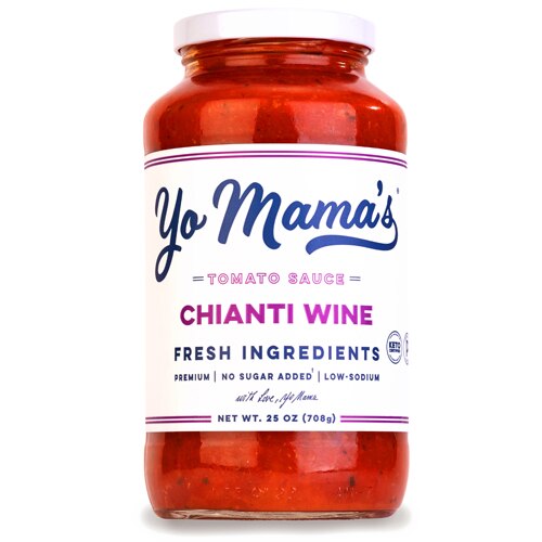Yo Mama's Keto Tomato Sauce Divine Chianti Wine -- 25 oz