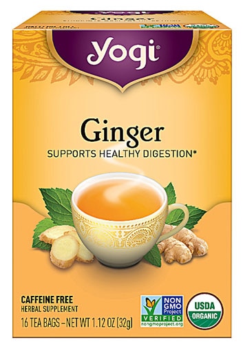 Yogi Non-GMO Caffeine Free Organic Herbal Tea Ginger