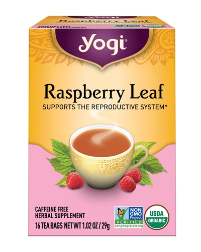 Yogi Non-GMO Caffeine Free Organic Herbal Tea Raspberry Leaf