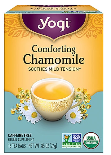 Yogi Organic Herbal Tea Caffeine Free Comforting Chamomile