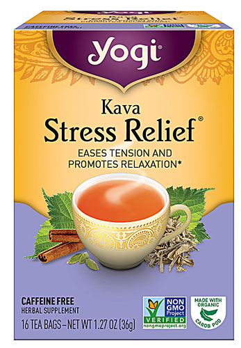 Yogi Stress Relief® Herbal Tea Caffeine Free Kava
