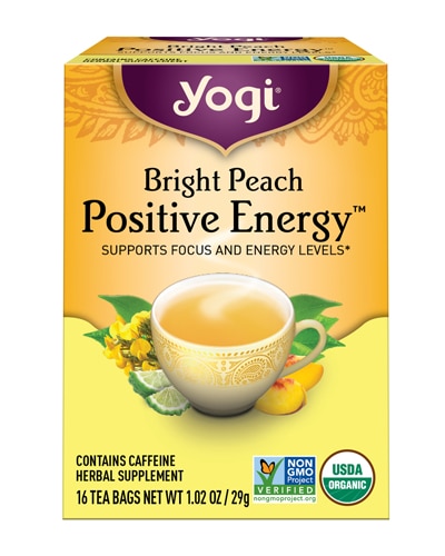 Yogi Tea Positive Energy Organic Bright Peach