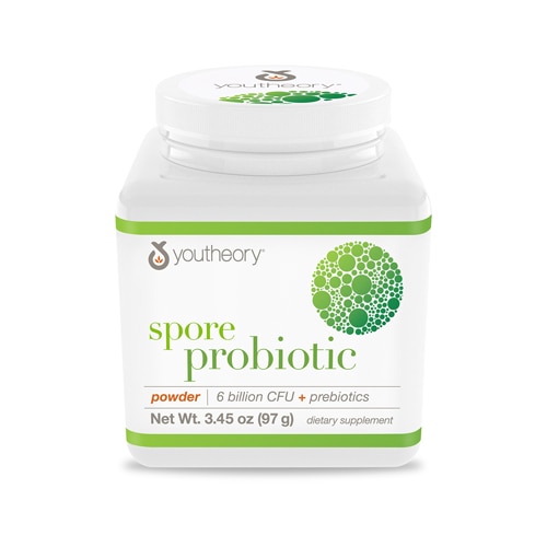 Youtheory Spore Probiotic Powder plus Prebiotics -- 3.4 oz