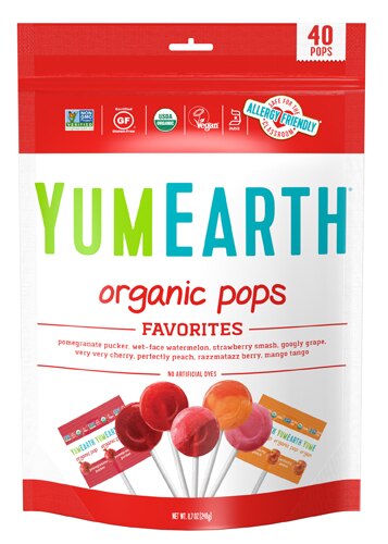 Yum Earth Non-GMO Organic Lolli-Pops Assorted