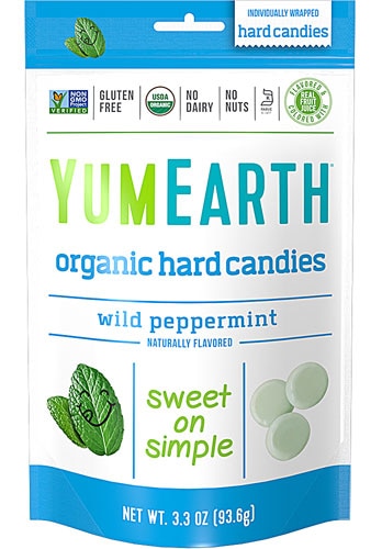 Yum Earth Organic Hard Candies Wild Peppermint -- 3.3 oz