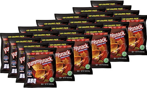 Yummy Snack Baked Crunchy Puffs Gluten Free BBQ -- 24 Bags