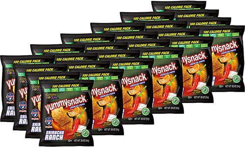 Yummy Snack Baked Crunchy Puffs Gluten Free Sriracha Ranch -- 24 Bags