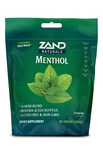 Zand Herbalozenge Menthol Soothing Menthol -- 80 Lozenges