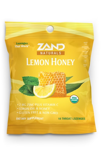 Zand Organic HerbaLozenge® Lemon Honey Soother -- 18 Lozenges