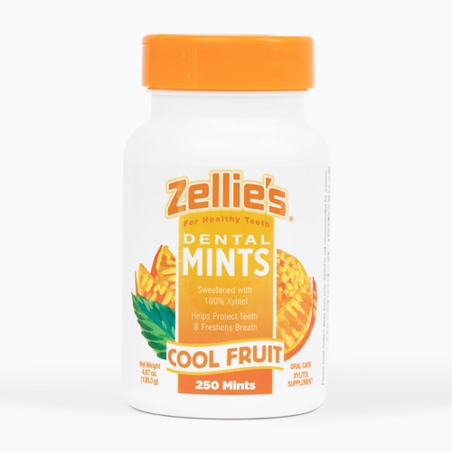 Zellie's 100% Xylitol Sugar Free Breath Mints Cool Fruit