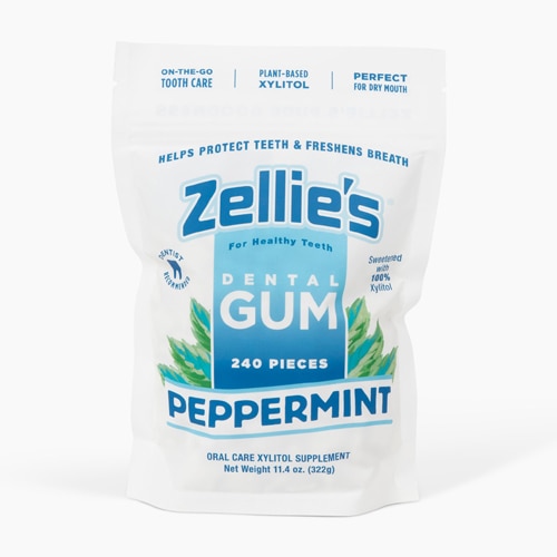 Zellie's Xylitol Dental Gum Sugar-Free Peppermint