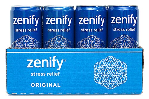 Zenify Stress Relief Antioxidant Beverage Original -- 12 Cans
