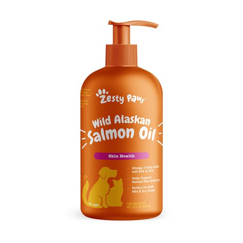 Zesty Paws Wild Alaskan Salmon Oil for Cats & Dogs -- 32 oz