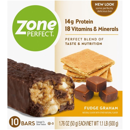 ZonePerfect Nutrition Bars Fudge Graham -- 10 Bars