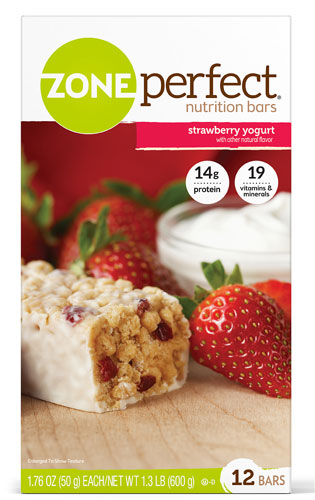 ZonePerfect Nutrition Bars Strawberry Yogurt -- 12 Bars
