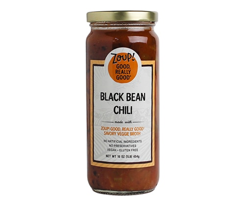 Zoup Gluten Free Savory Veggie Broth Black Bean Chili