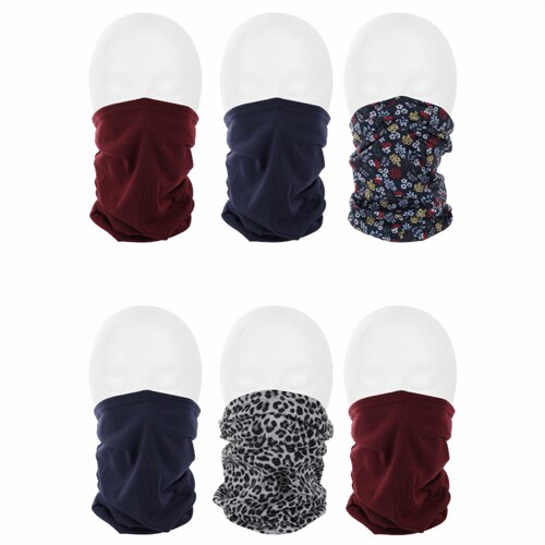 al-SHIELDS PSL-2 Ladies Set of 6 Multi Wear Neck Gaiters -- 1 Set