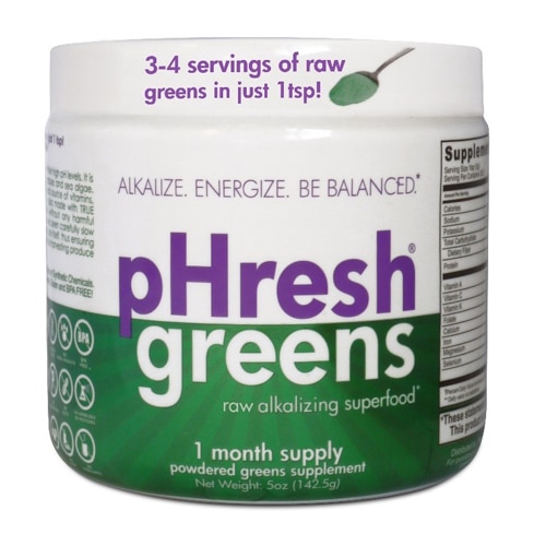 pHresh Products Greens Raw Alkalizing Superfood® 1 Month Supply