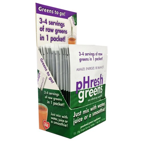 pHresh Products Greens Raw Organic Alkalizing Superfood ToGo