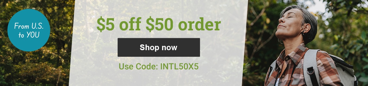 $5 off $50 order. Use code: INTL50X5. Shop now