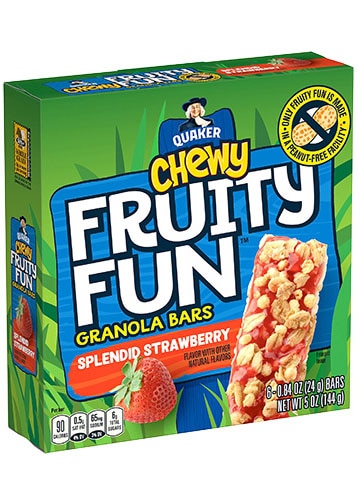 UPC 030000571767 Quaker Chewy Fruity Fun Granola Bars Splendid Strawberry