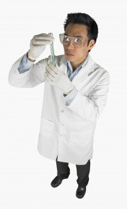 What is GMO? Researcher Examining Test Tube